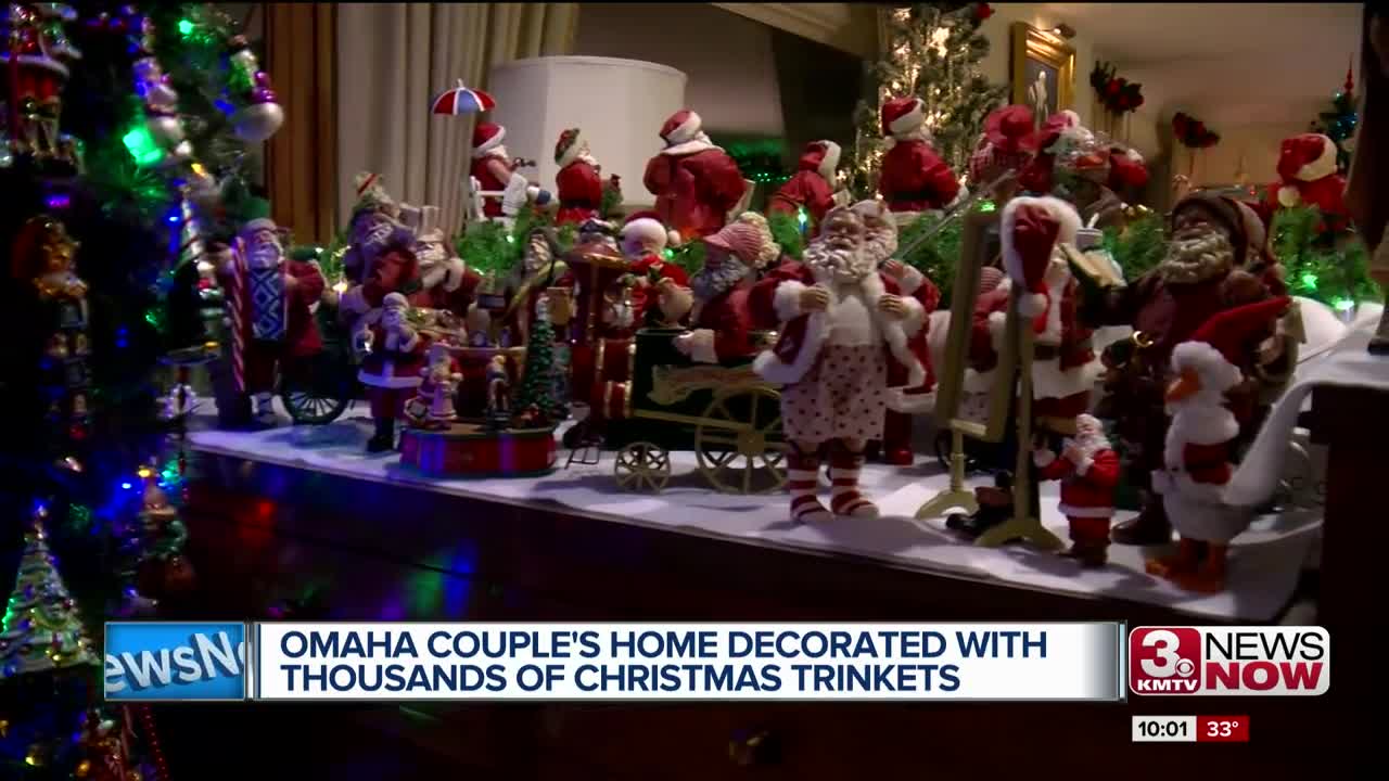 Omaha Couple's Home decorated with thousands of Christmas trinkets