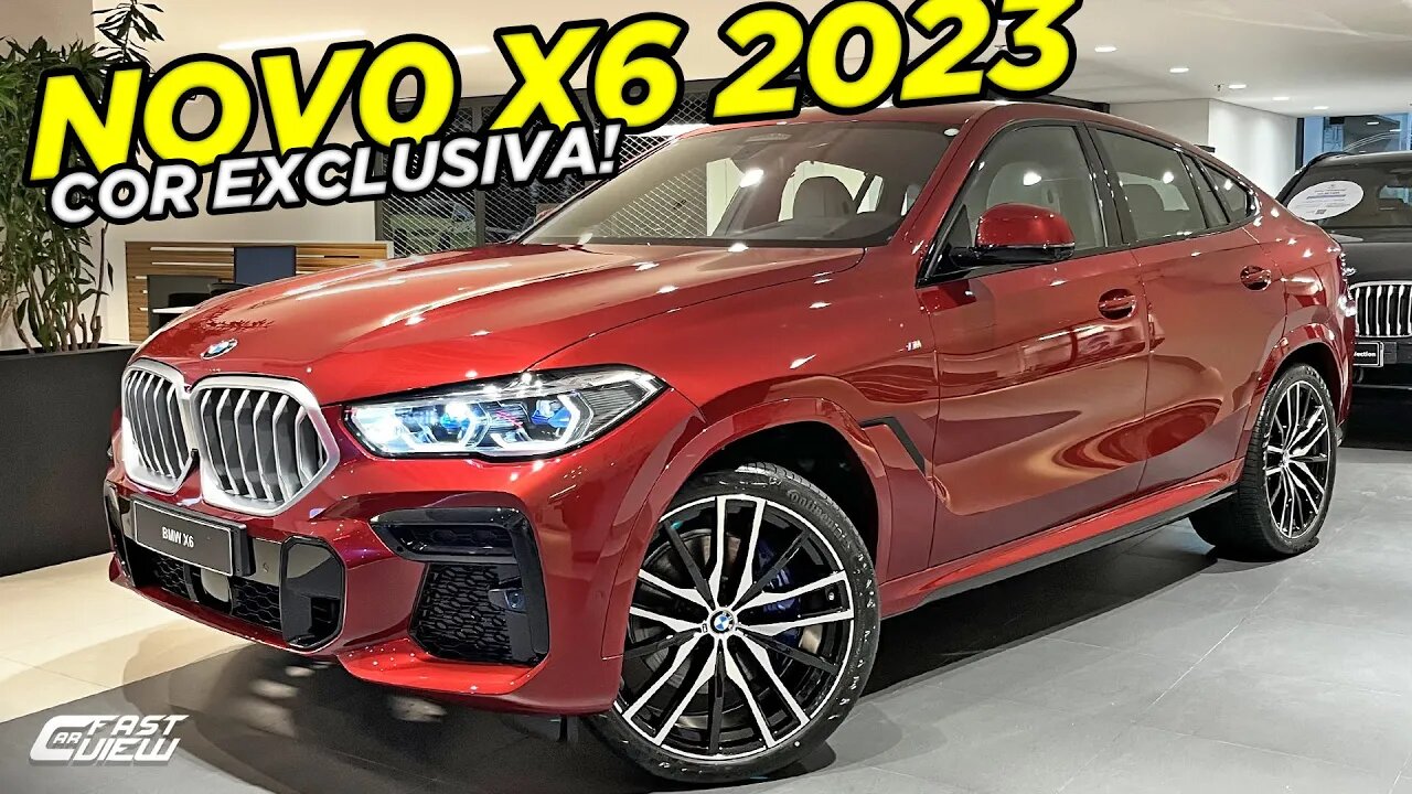 NOVO BMW X6 M SPORT XDRIVE 40I 2023 EM CONFIGURAÇÃO EXCLUSIVA, COM MOTOR DE 340 CV E MUITO LUXO!