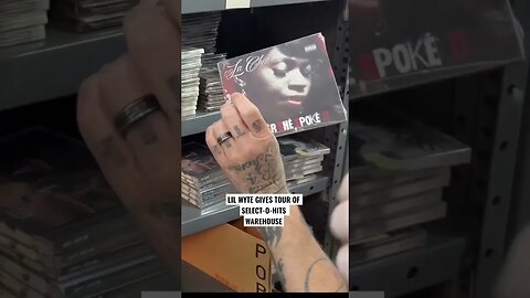 Lil Wyte Gives Tour Of Select-O-Hits Warehouse #lilwyte #three6mafia #chadarmestv #shorts