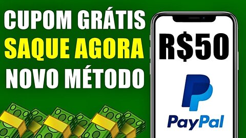 Como Sacar R$50 Paypal GRÁTIS - Novo Método De Como Sacar o Cupom de R$50,00 Do Paypal De Graça