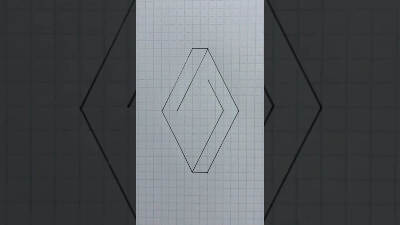 Drawing Simple 3D illusion #shorts