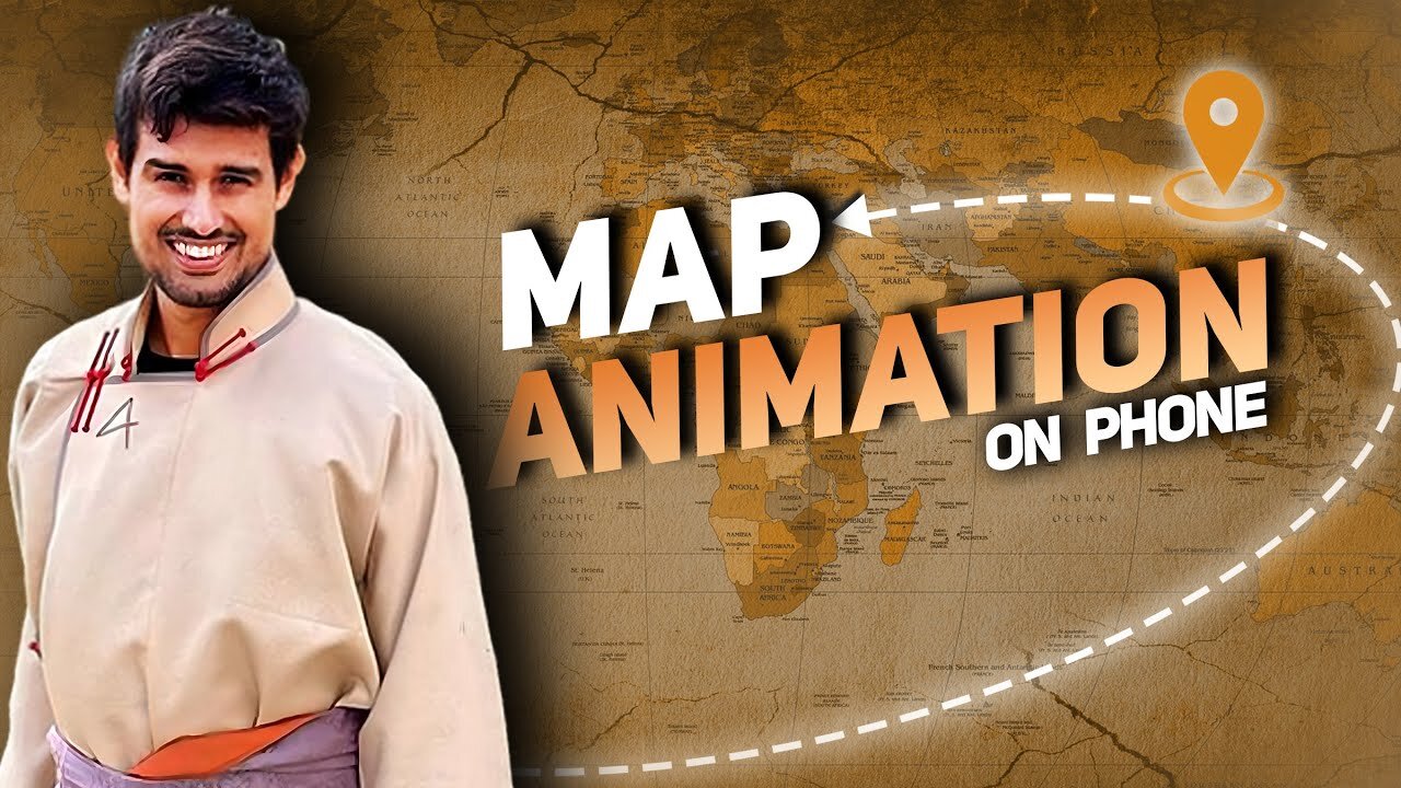 Map Animation Like @dhruvrathee