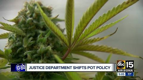 Justice Department tightening pot policy