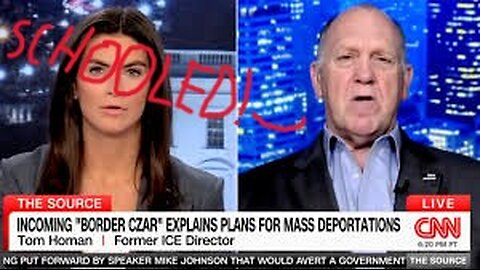 Tom Homan SCHOOLS Caitlin Collins on Illegal Immigrants!