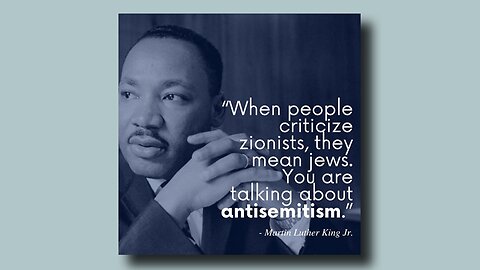 "WHEN PEOPLE CRITICIZE ZIONISTS, THEY MEAN JEWS. YOU ARE TALKING ABOUT ANTISEMITISM"