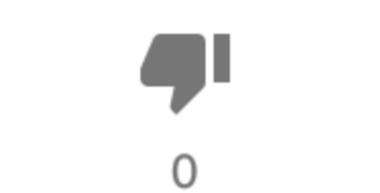 This video has no DISLIKES