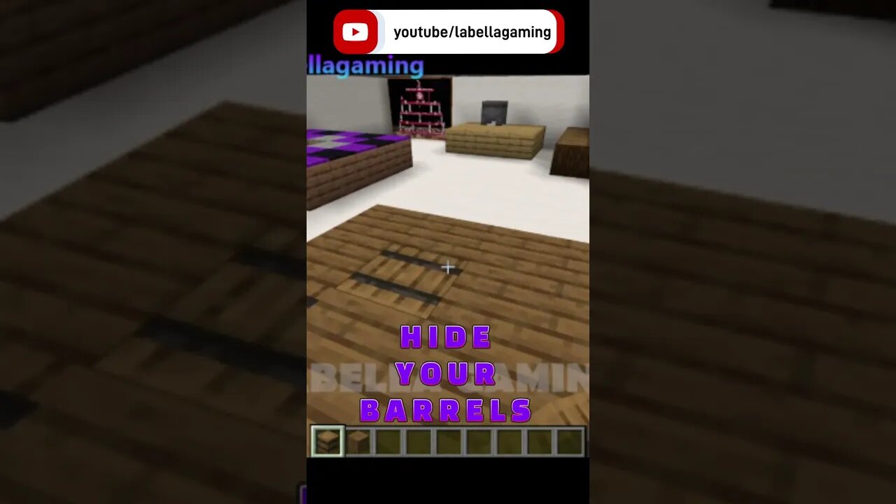 Barrels In The FLOOR - Hide Your Stuff | Minecraft