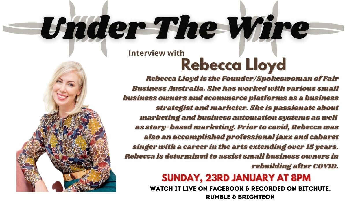 Under the Wire Speaks with Rebecca Lloyd of Fair Business Austrralia