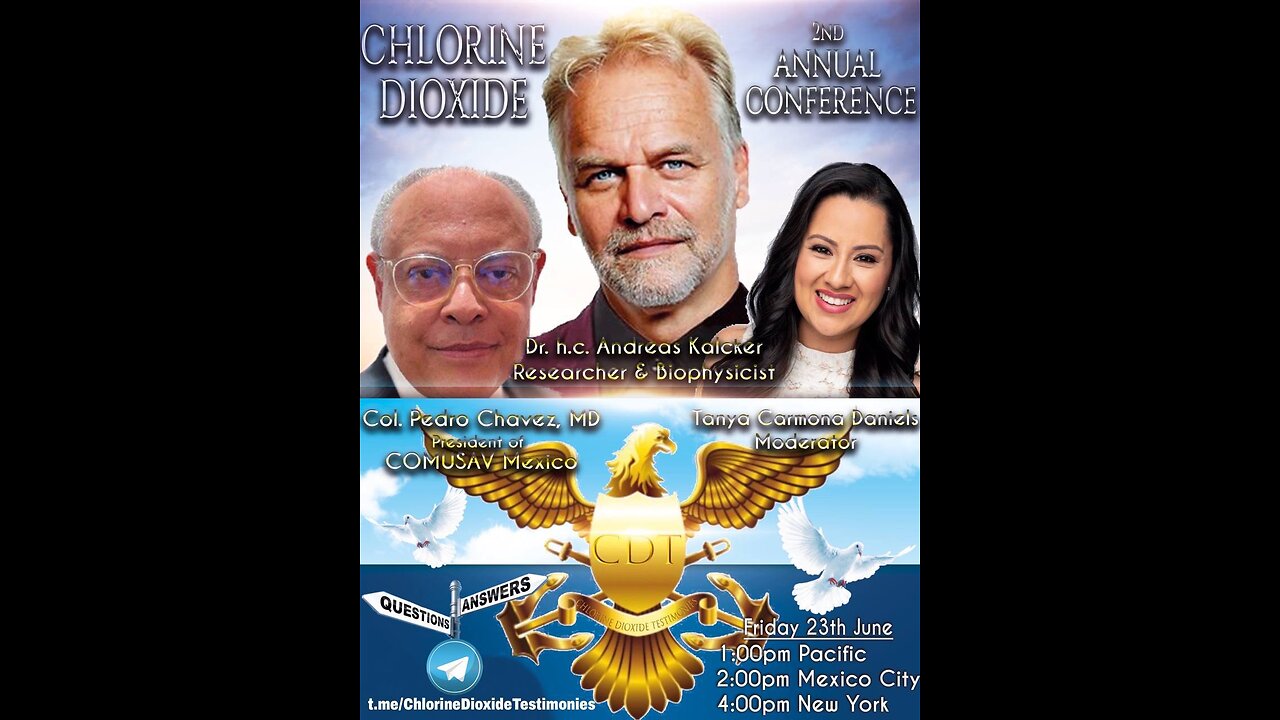 Chlorine Dioxide Testimonies 2nd Annual Conference with Dr. Andreas Kalcker & Dr. Pedro Chavez