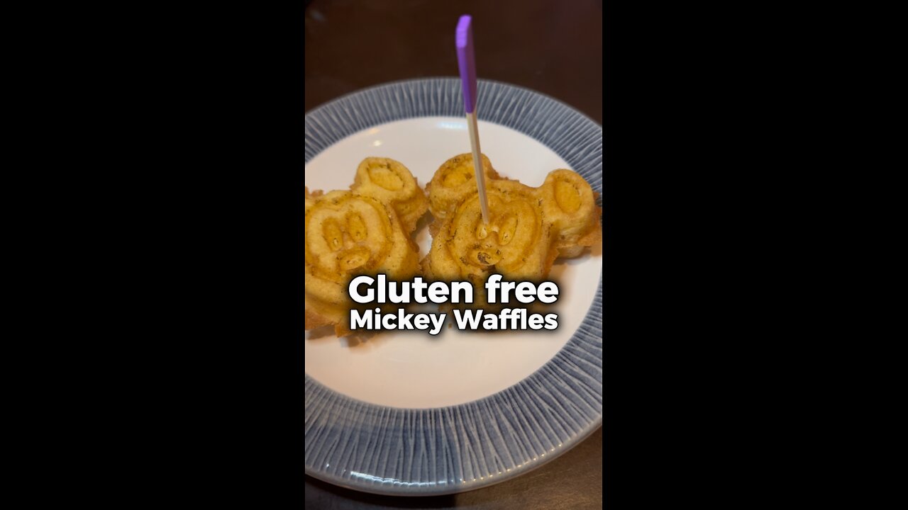 Gluten Free Mickey Waffles at Walt Disney World