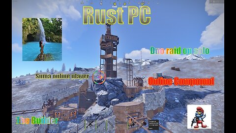 The Builder, Rust pc Duo raiding a Rust solo online compound