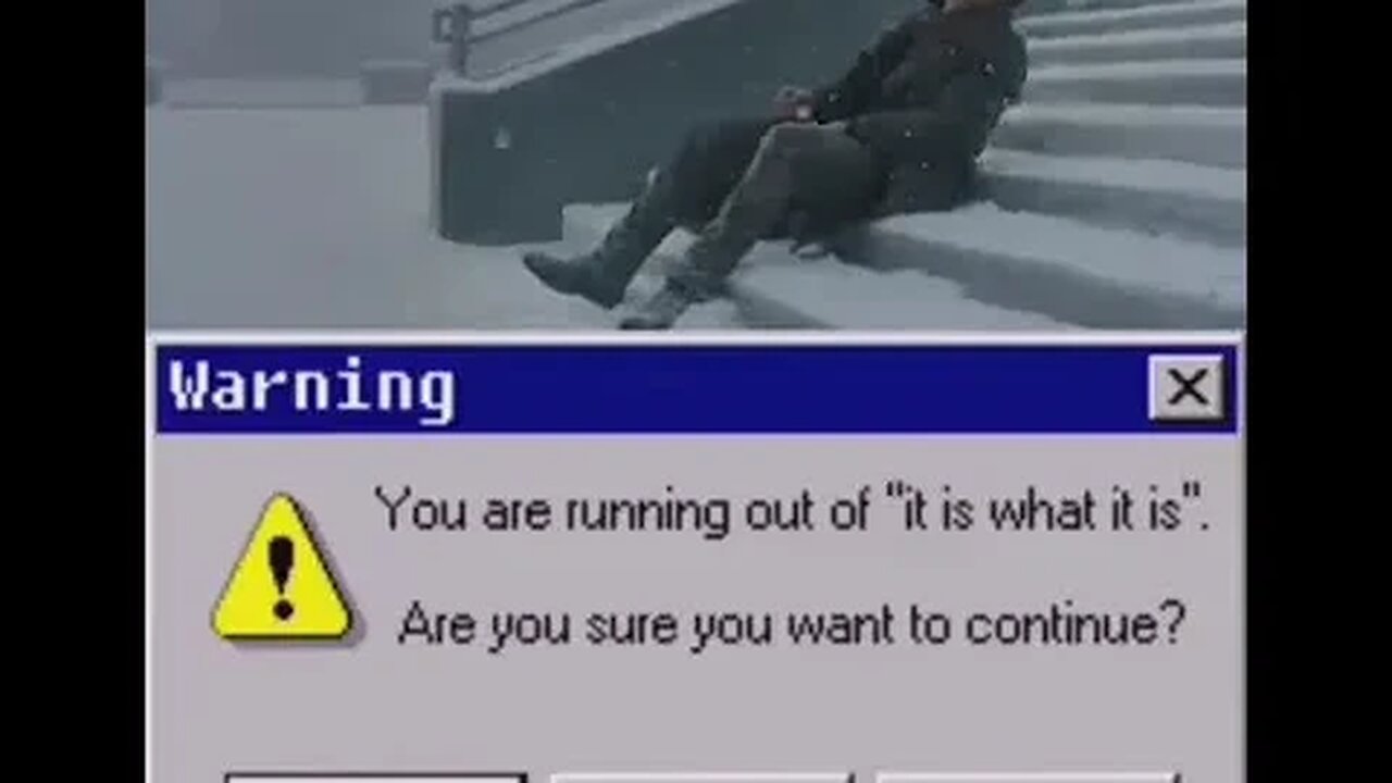 You are running out of it is what it is