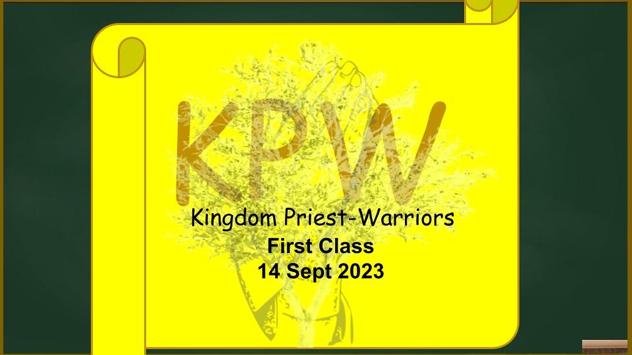 Kingdom Priest Warrior Bible Study Introduction