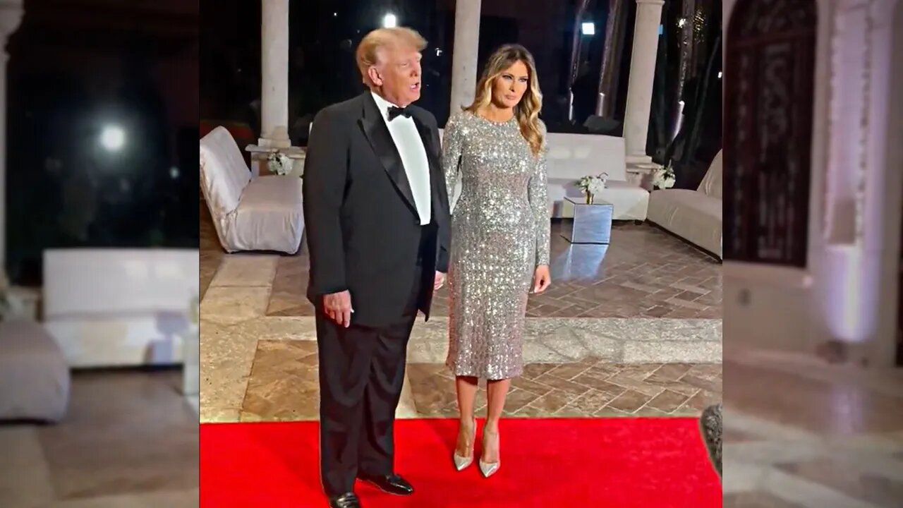 President Trump Address Media At Mar-a-Lago, Express Goals For Americans in 2023