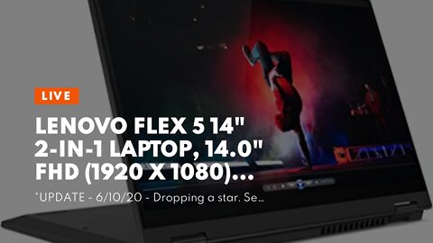 Lenovo Flex 5 14" 2-in-1 Laptop, 14.0" FHD (1920 x 1080) Touch Display, AMD Ryzen 5 4500U Proce...