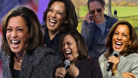 Lady with the Kamala shirt and Kamala Harris word salads.