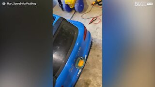 Pai modifica carro elétrico para filho mas exagera na potência