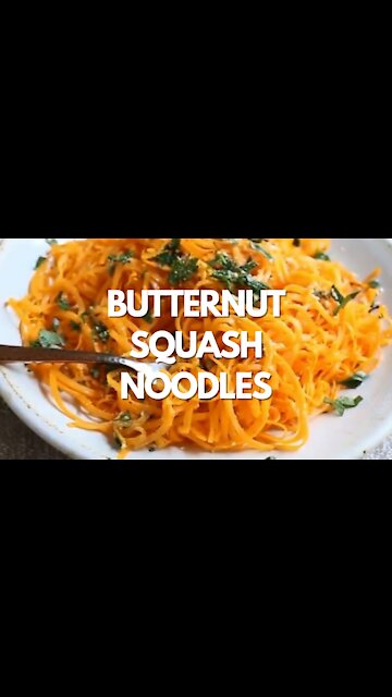 Butternut Squash Noodles - Recipe