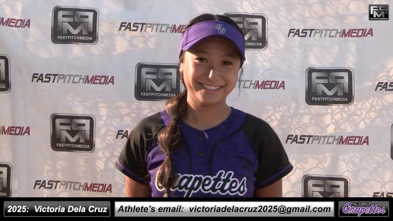 2025 Victoria Dela Cruz 3.4 GPA Lefty Slapper, 2nd Base & Outfielder Softball Recruiting Grapettes