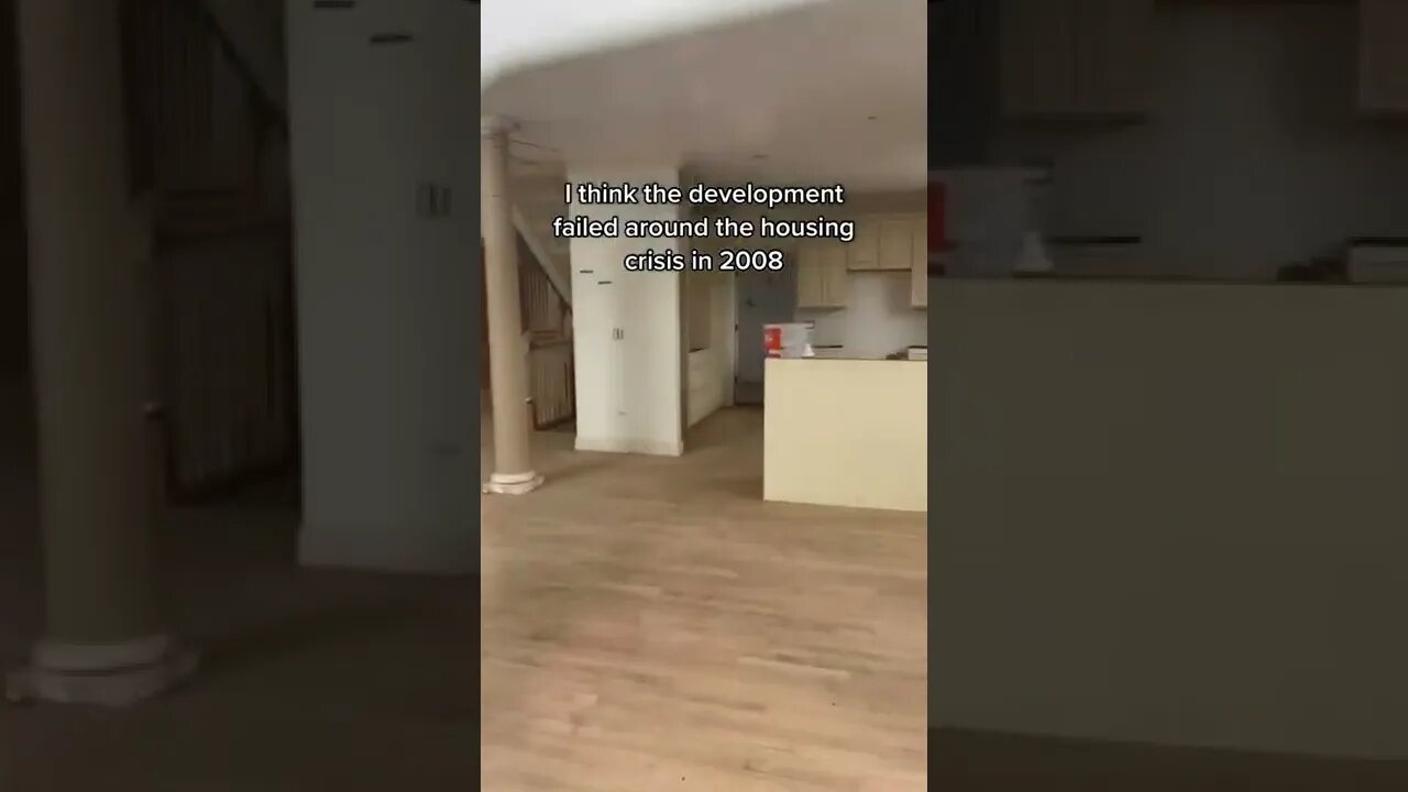 Abandoned McMansions were a part of a failed sub division development