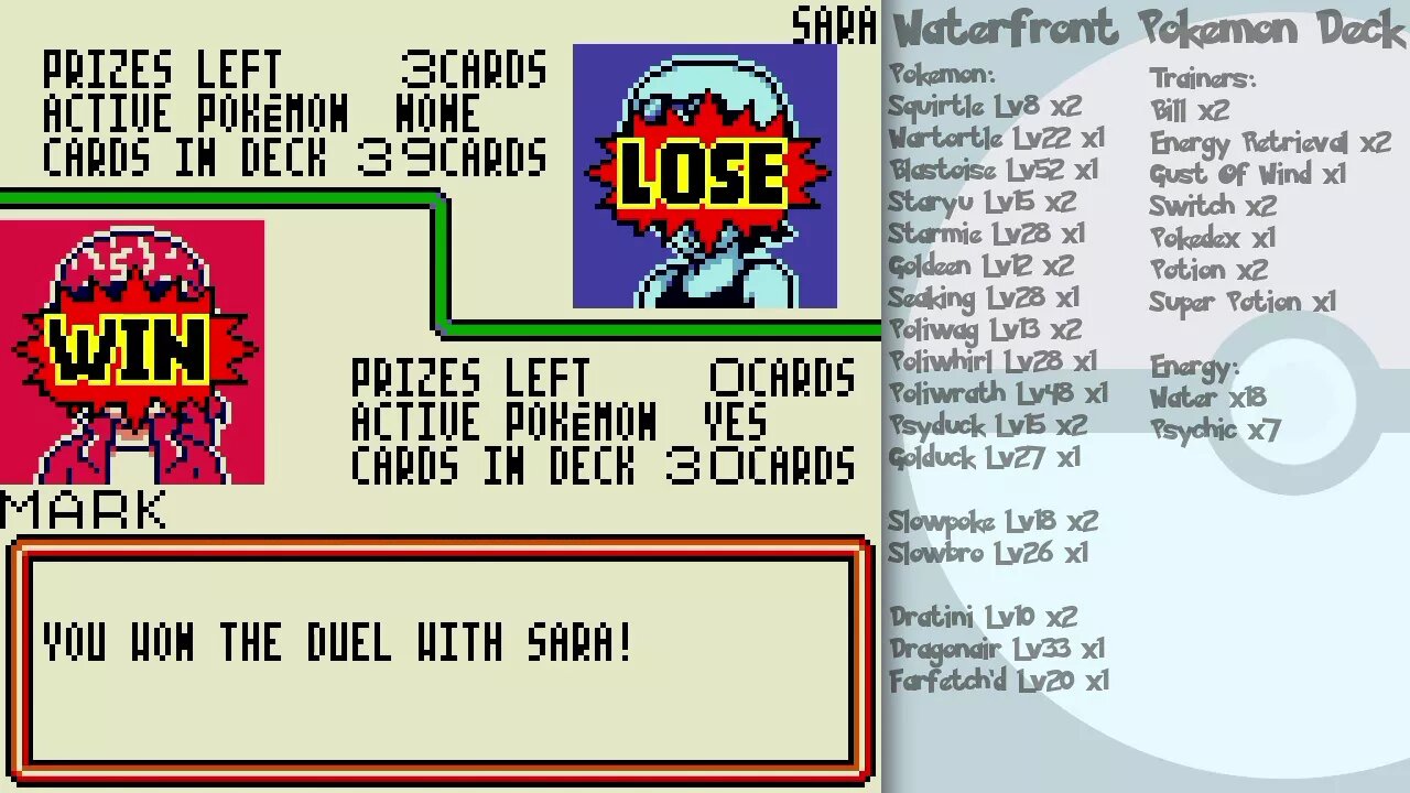 Pokemon Trading Card Game GB Walkthrough Part 32: Water Tourney
