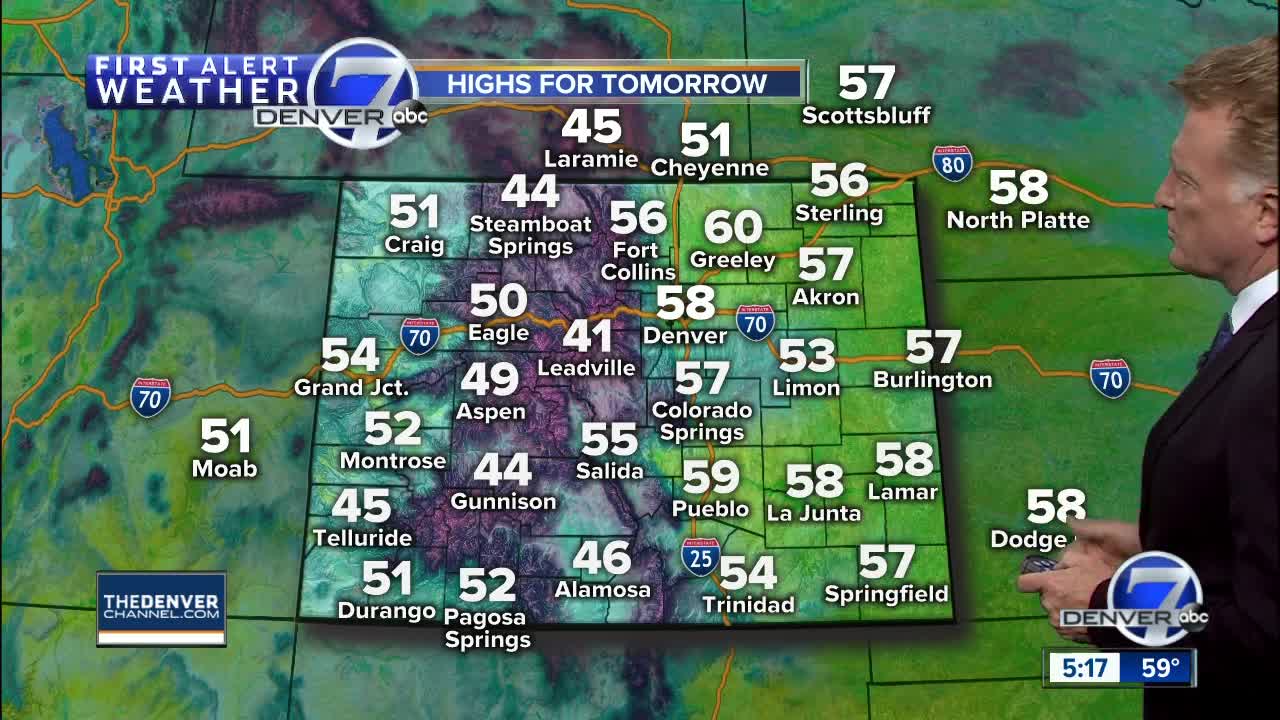 Mild across the Denver Metro area through Friday