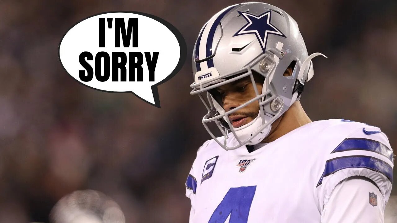 Dak Prescott APOLOGIZES For Thanking Fans For Throwing Trash At Officials After Cowboys Loss