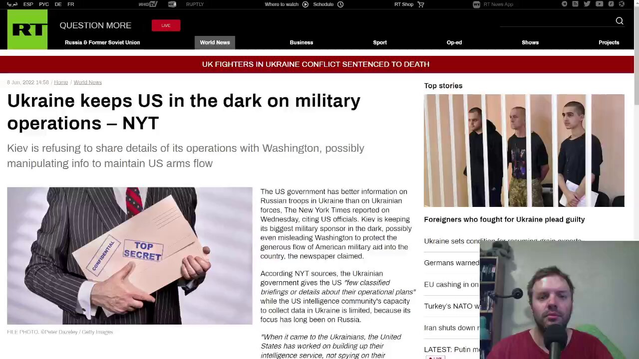 Ukraine keeps the US in the dark in regards to military operations