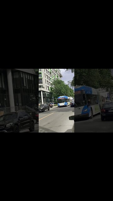 Montréal new echo friendly electric bus #viralvideo #montreal
