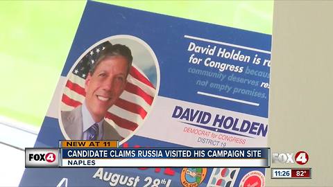 Canidate says Russians are monitoring his website