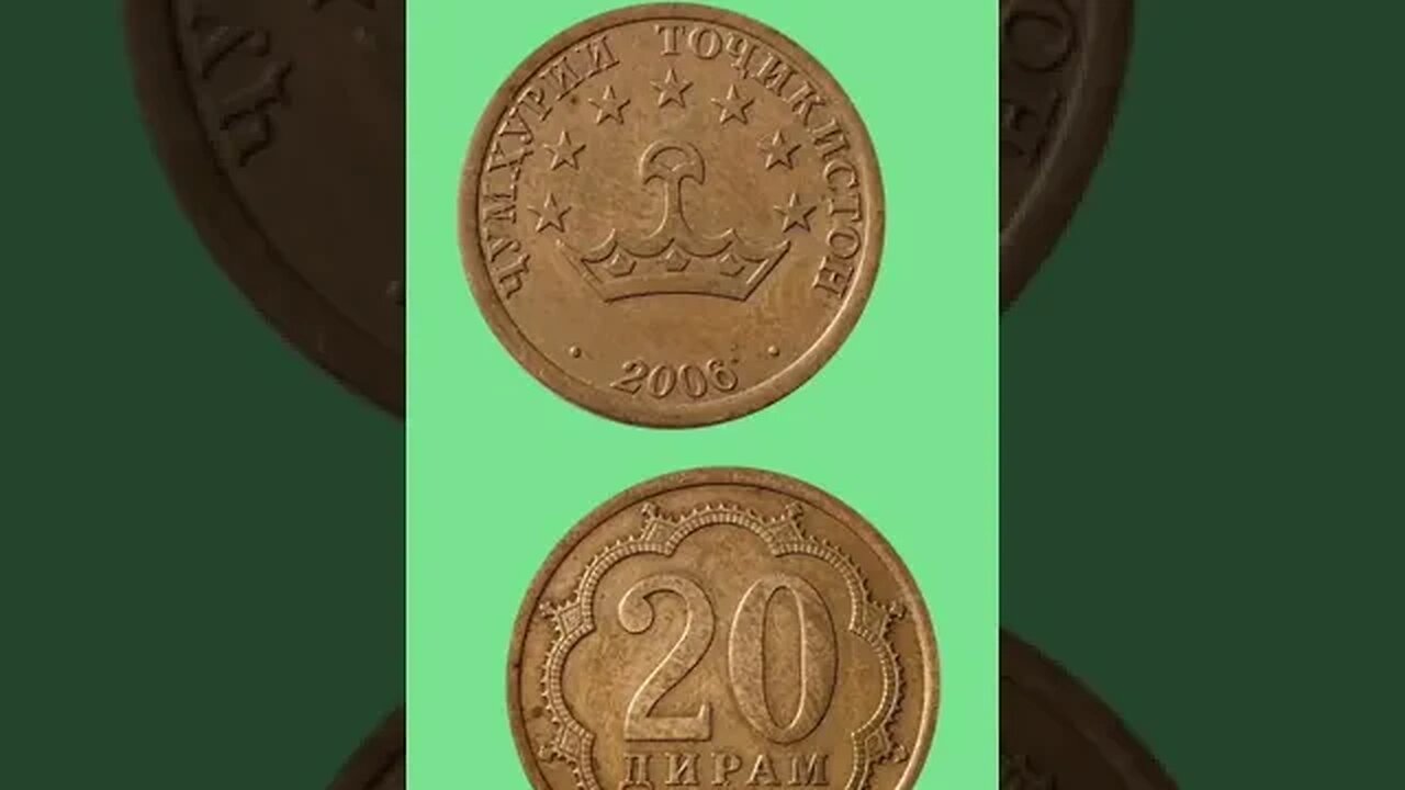 TAJIKISTAN 20 DIRHAM 2006.#shorts @COINNOTESZ #tajikistan