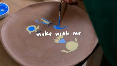 How to make an Egypt Gods Plate - Pottery Vlog