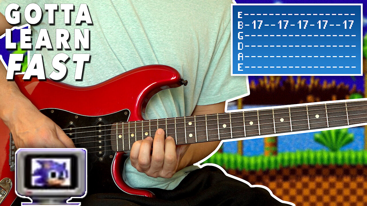 Sonic 1 Up Sound Guitar Tutorial