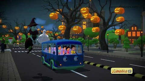 Wheels on The Bus For Kids | Halloween