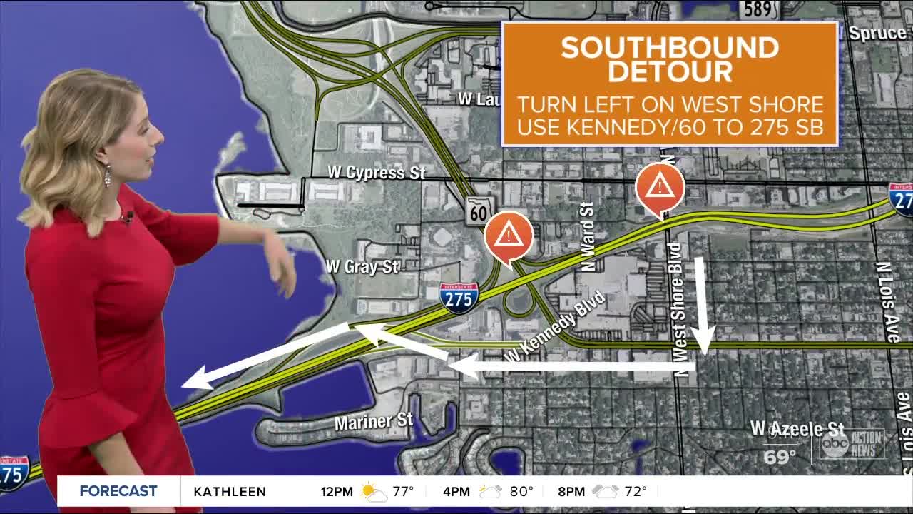 Drivers warned of another I-275 detour on Tuesday night