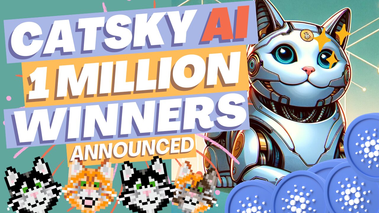 🥳1 Million Catsky 🥳 Giveaway Winners🎉 🙌 (Cardano ADA Tokens)