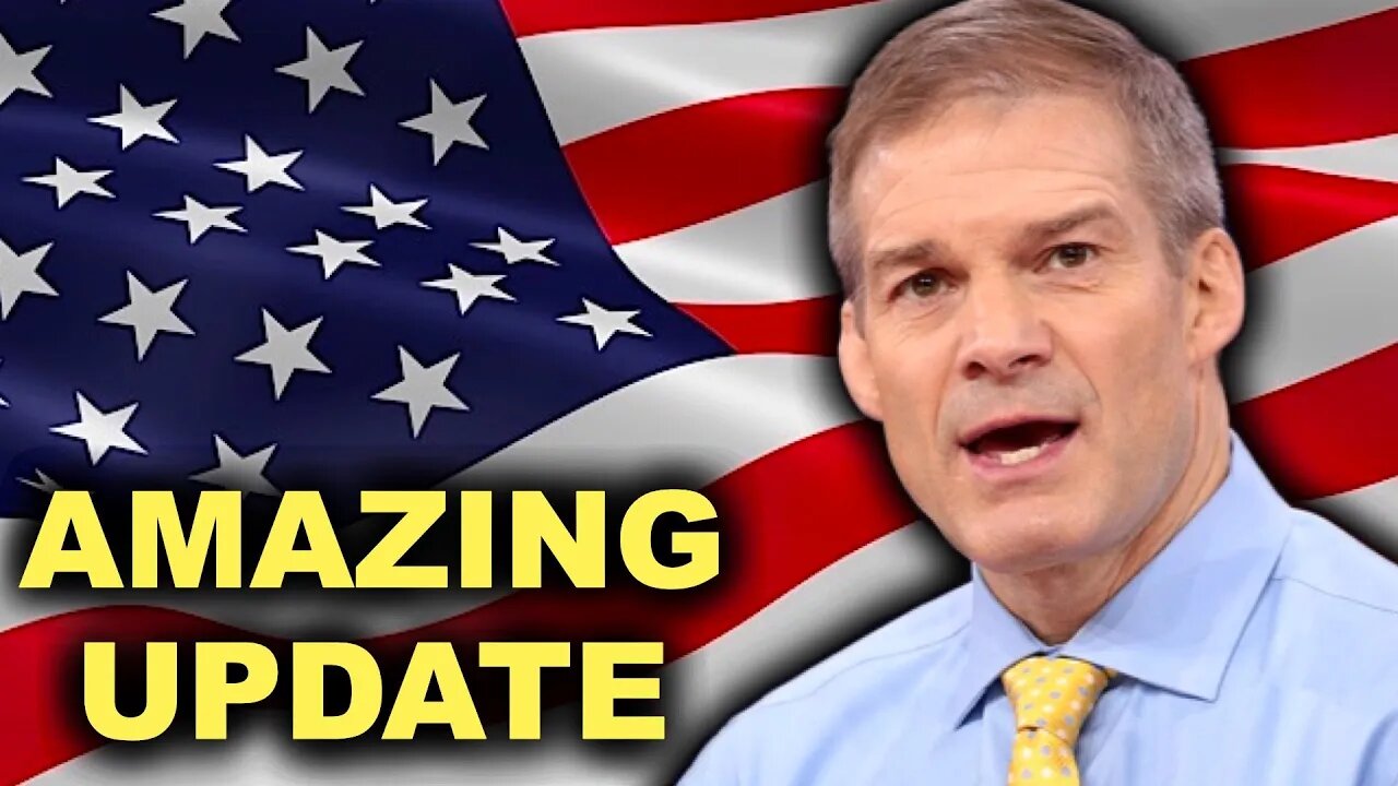 JUST IN: JIM JORDAN SHOCKS THE WORLD!!