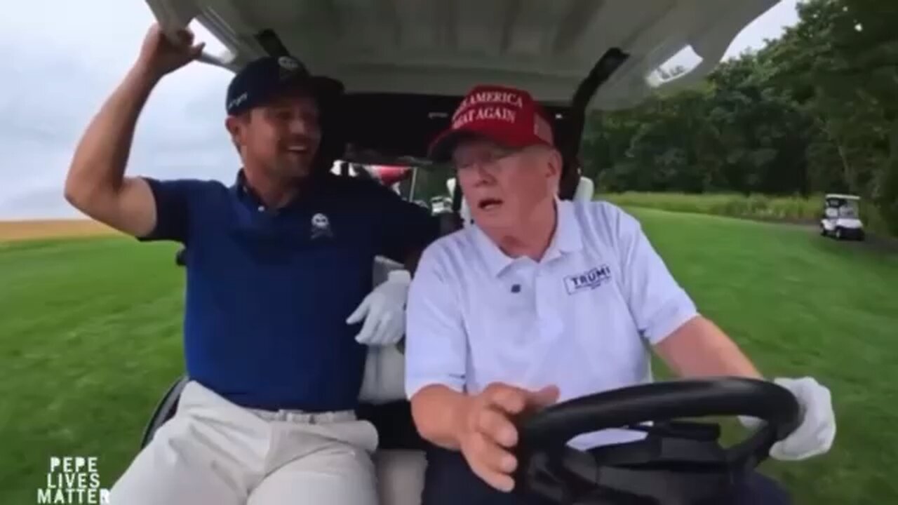 Trump on the golf course