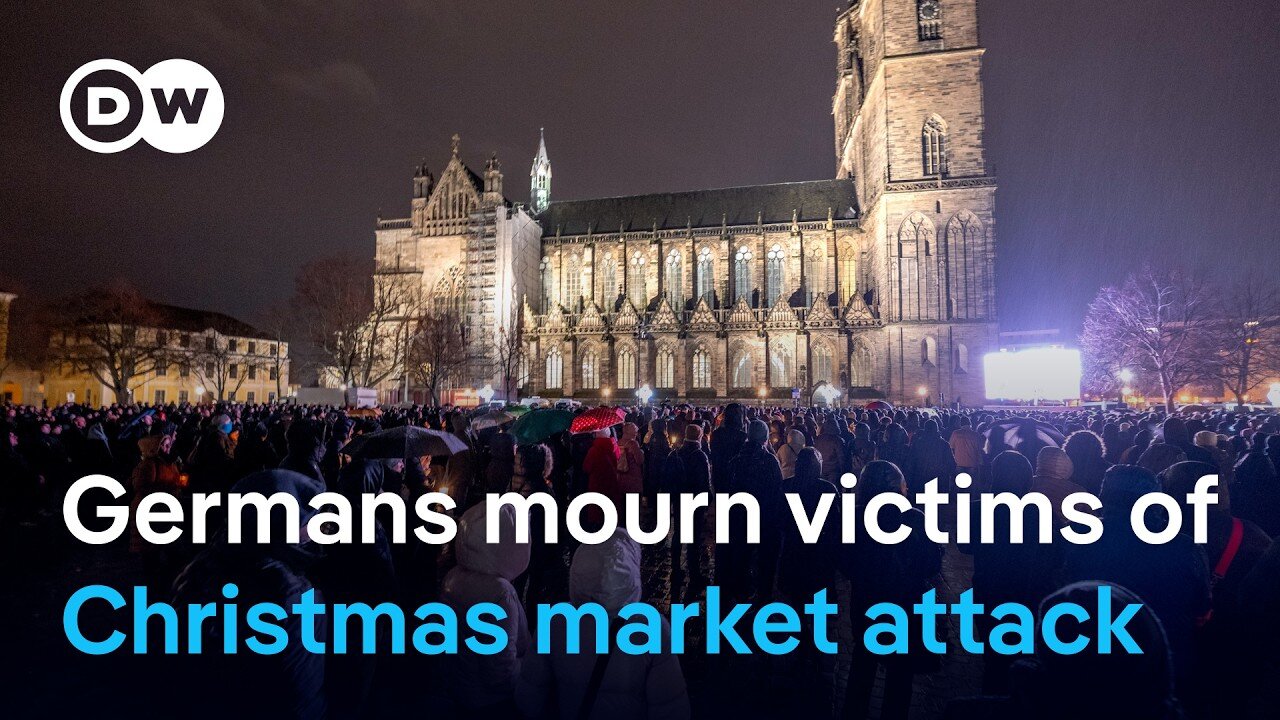 Mourners gather for Christmas market vigil in Magdeburg | DW News