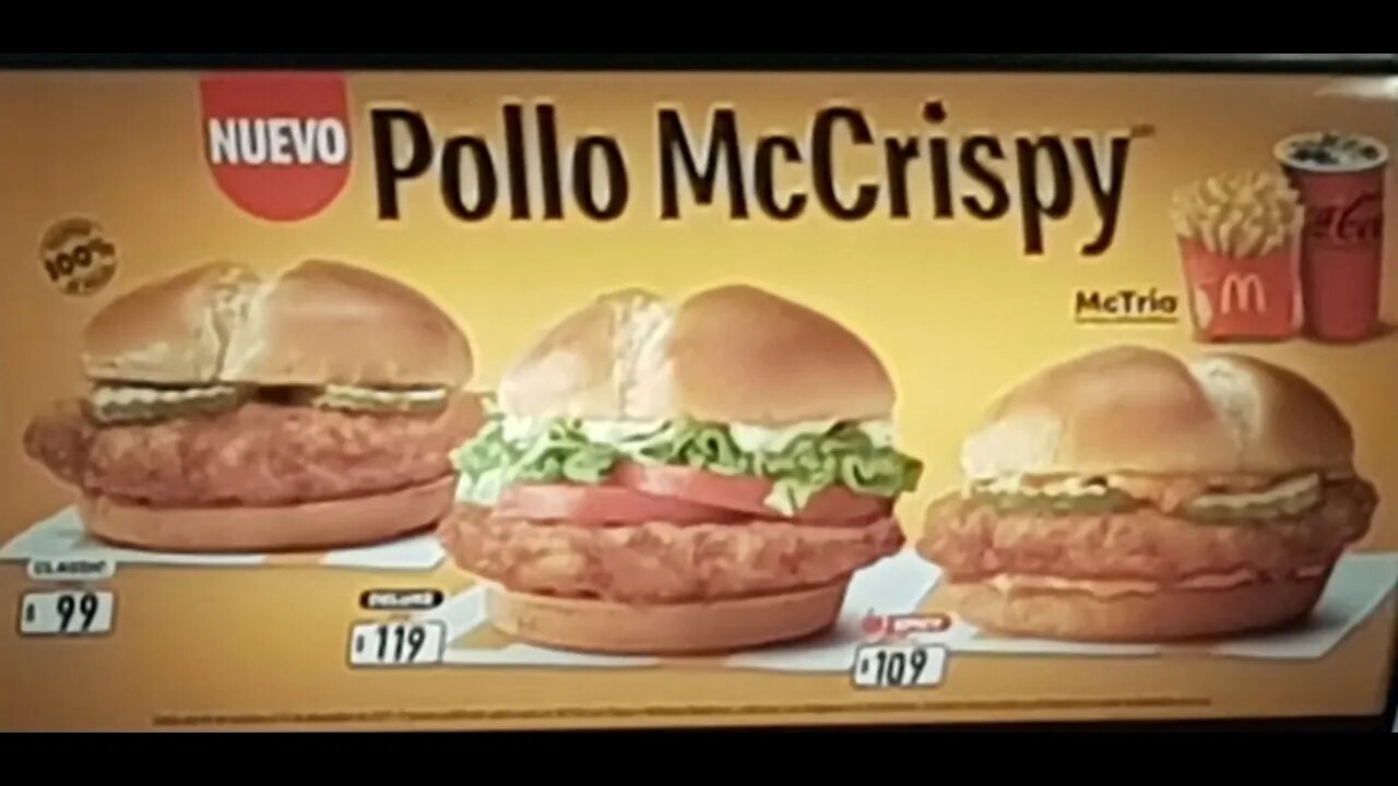 McDonald's Menu in Mexico!