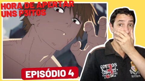 REACT Chainsaw Man Episódio 04 | Resgate e Hora de Pegar nos P3it0s (PTBR)