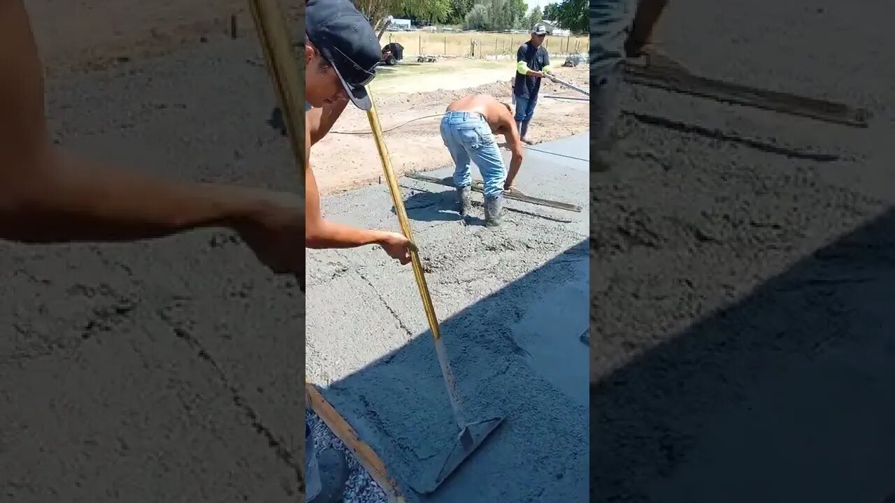 No. 703 – Pouring The New Concrete Patio Part 6 #Shorts