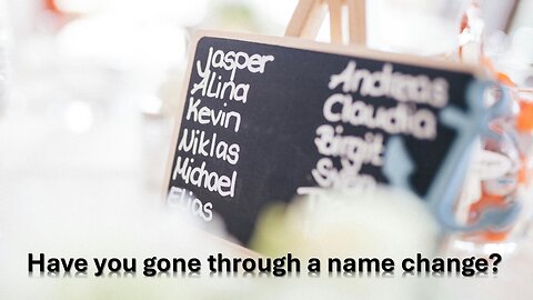 Sermon Only | Have you gone through a name change? | December 11, 2024