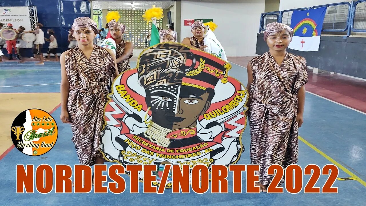 CORPO COREOGRÁFICO 2022 FANFARRA QUILOMBOLA 2022 NA COPA NORDESTE NORTE DE BANDAS E FANFARRAS 2022