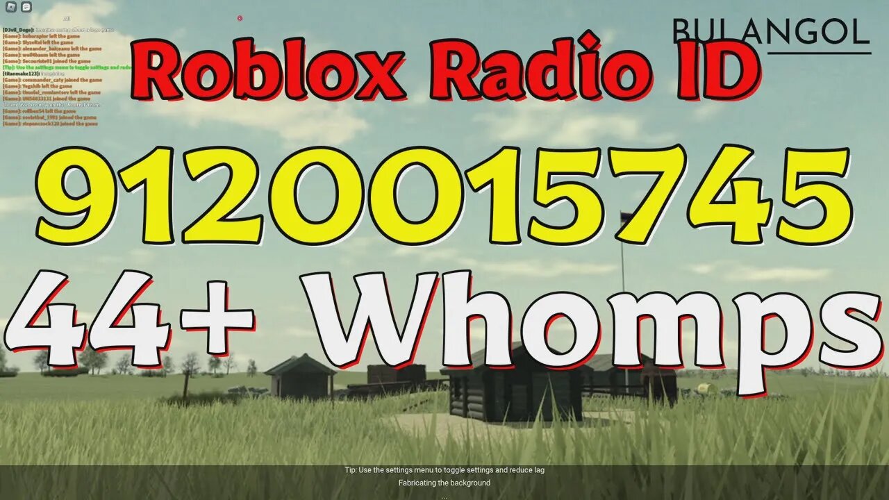 Whomps Roblox Radio Codes/IDs