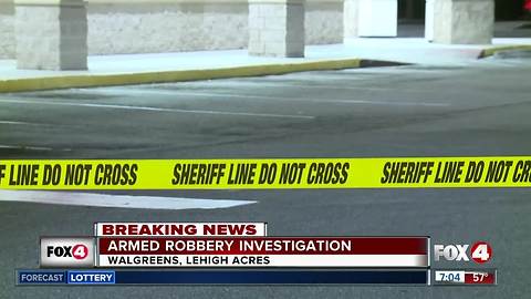 Armed robbery at Lehigh Acres Walgreens Friday morning