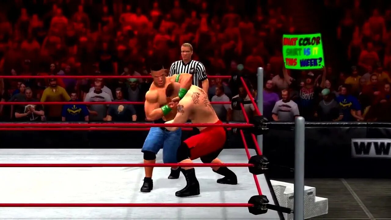 WWE '13 Gameplay Brock Lesnar vs John Cena