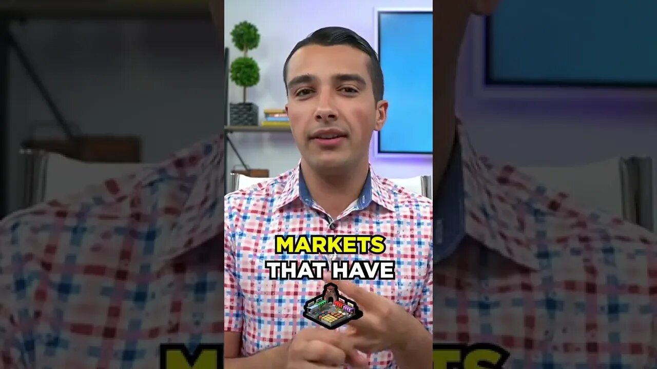 Choosing Real Estate Markets: Top 3 Rules #shorts
