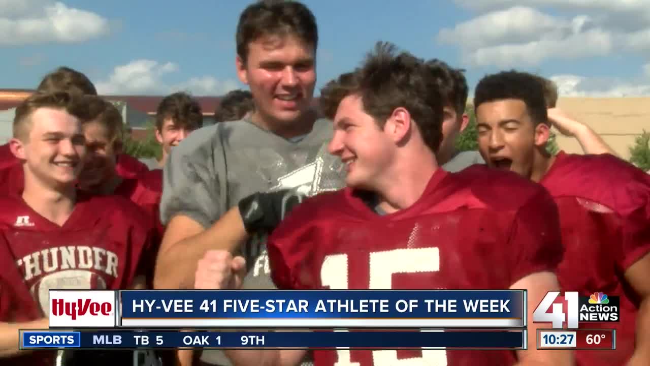 St. James Academy's Jake Holton earns Hy-Vee Five-Star Athlete of Week honor