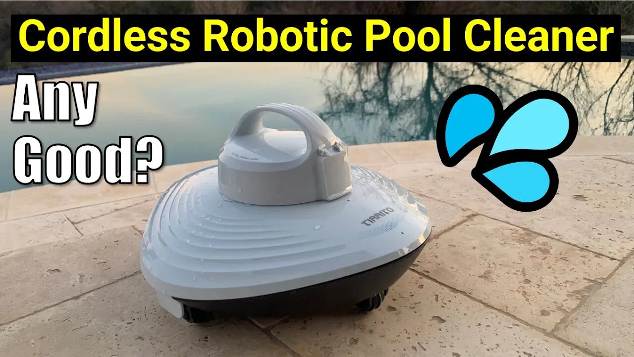 💦Pool Help 19 ● Cordless Pool Robot? Affordable Cleaner Hydrus Tirrito Roker ● Picks up Sand!